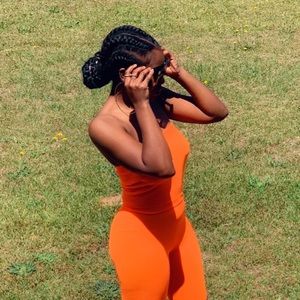 Orange two piece set